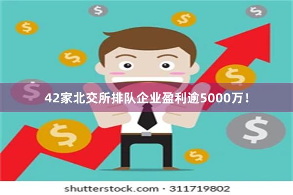 42家北交所排队企业盈利逾5000万！