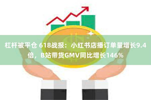 杠杆被平仓 618战报：小红书店播订单量增长9.4倍，B站带货GMV同比增长146%