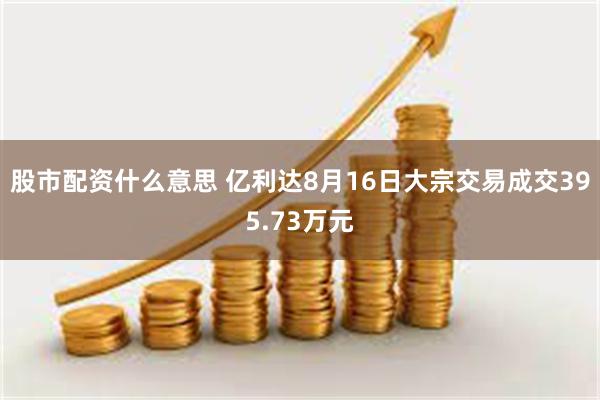 股市配资什么意思 亿利达8月16日大宗交易成交395.73万元