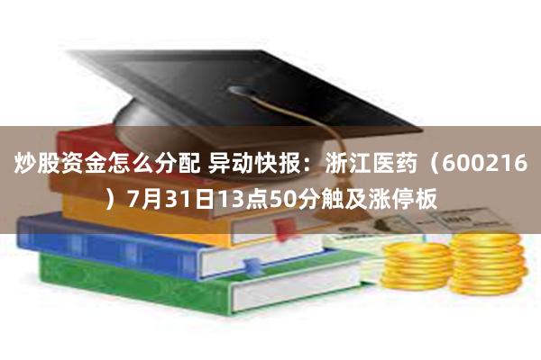 炒股资金怎么分配 异动快报：浙江医药（600216）7月31日13点50分触及涨停板