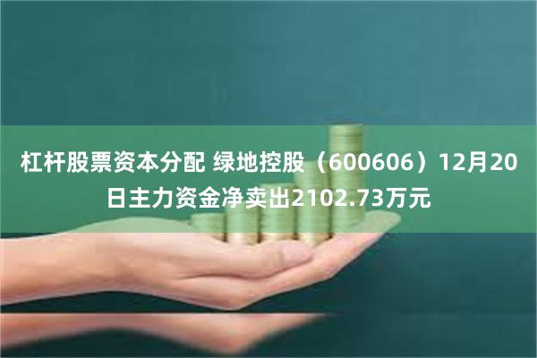 杠杆股票资本分配 绿地控股（600606）12月20日主力资金净卖出2102.73万元