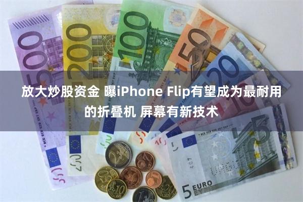 放大炒股资金 曝iPhone Flip有望成为最耐用的折叠机 屏幕有新技术